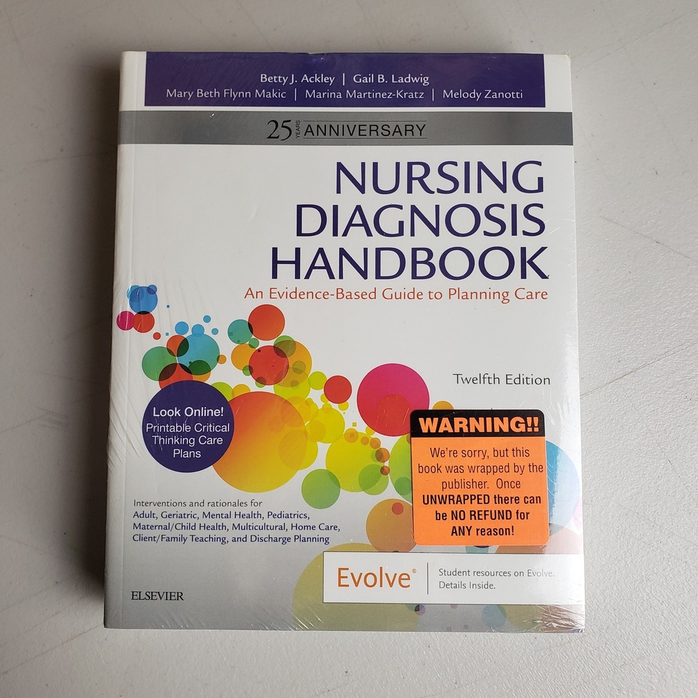 Nursing Diagnosis Handbook Ackley 12th Edition Elsevier Brand New Sealed Book